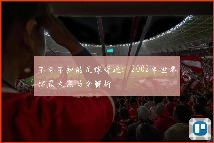 不可不知的足球奇迹:2002年世界杯最大黑马全解析